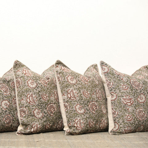 Filling Spaces Artful Traditionalist Embroidered Accent Pillow Traditional Style - 18 x 18 - 20 x 20 - 22 x 22 - 24 x 24 - 26X 26 - 14 x 20 - 14 x 40 - 18 x 40 - 16 x 50