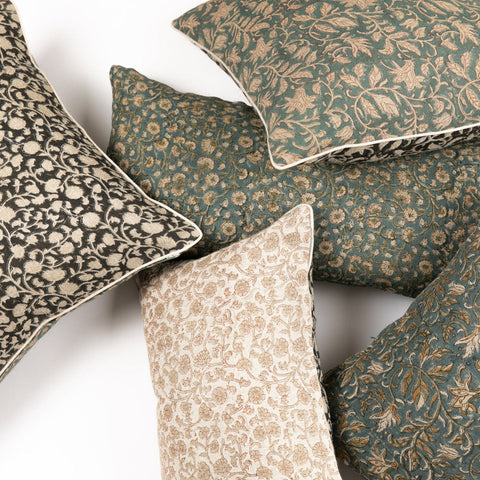 Filling Spaces Artful Traditionalist Bohemian Handcrafted Accent Throw Pillow - 22 x 22 - 14 x 20 - 14 x 40 - 18 x 18 - 20 x 20 - 24 x 24 - 26X 26 - 18 x 40 - 16 x 50