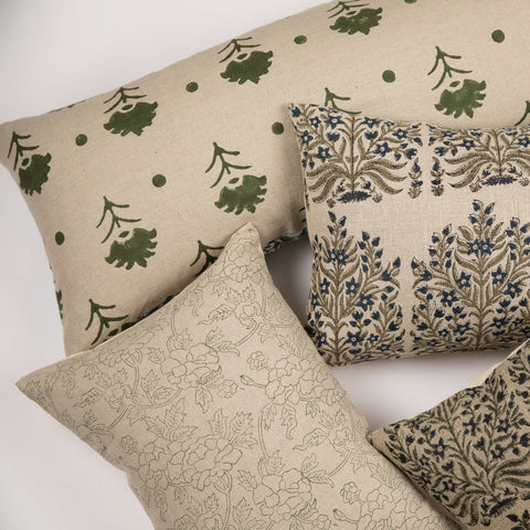 Filling Spaces Artful Traditionalist Bohemian Graphic Accent Throw Pillow - 18 x 18 - 20 x 20 - 22 x 22 - 24 x 24 - 26X 26 - 14 x 20 - 14 x 40 - 18 x 40 - 16 x 50