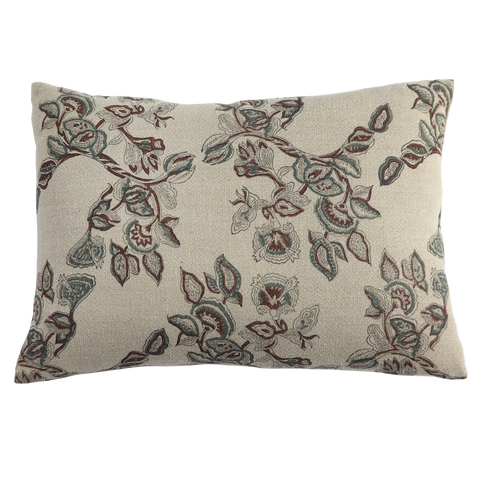 Filling Spaces Artful Traditionalist Bohemian Graphic Lumbar Pillow - 18 x 18 - 20 x 20 - 22 x 22 - 24 x 24 - 26X 26 - 14 x 20 - 14 x 40 - 18 x 40 - 16 x 50