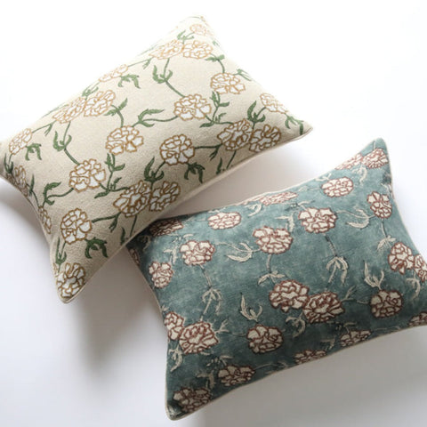 Filling Spaces Artful Traditionalist Handcrafted Embroidered Accent Pillow - 18 x 18 - 20 x 20 - 22 x 22 - 24 x 24 - 26X 26 - 14 x 20 - 14 x 40 - 18 x 40 - 16 x 50