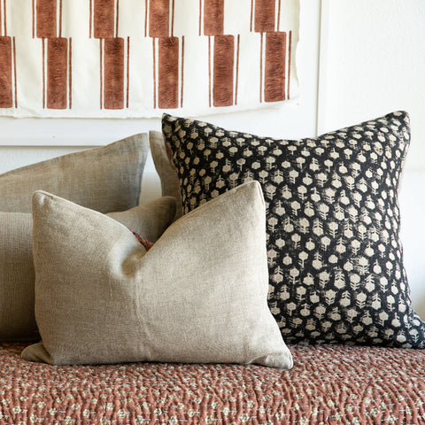 Filling Spaces Artful Traditionalist Bohemian Graphic Accent Throw Pillow - 18 x 18 - 20 x 20 - 22 x 22 - 24 x 24 - 26X 26 - 14 x 20 - 14 x 40 - 18 x 40 - 16 x 50