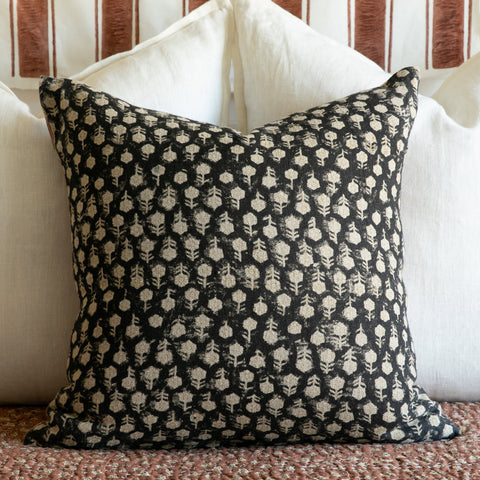 Filling Spaces Artful Traditionalist Bohemian Graphic Accent Throw Pillow - 18 x 18 - 20 x 20 - 22 x 22 - 24 x 24 - 26X 26 - 14 x 20 - 14 x 40 - 18 x 40 - 16 x 50