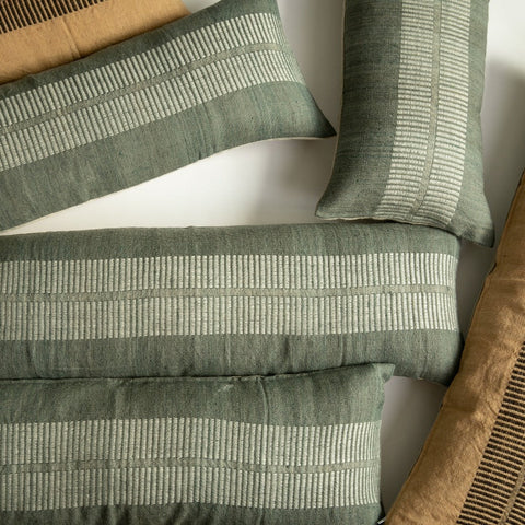 Filling Spaces Scandinavian Handwoven Lumbar Throw Pillow - 18 x 18 - 20 x 20 - 22 x 22 - 24 x 24 - 26X 26 - 14 x 20 - 14 x 40 - 18 x 40 - 16 x 50