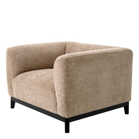 Timeless Minimalist Armless Club Lounge Chair Modern Upholstered