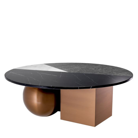 Eichholtz Timeless Minimalist Round Drum Coffee Table