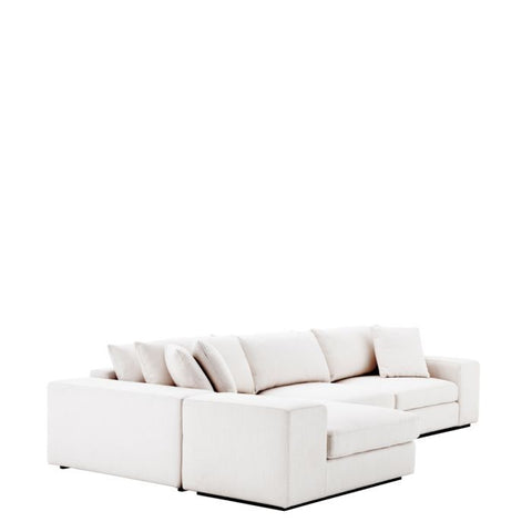 Vista Grande Chaise Sectional Sofa with Armrests and Loose Cushions