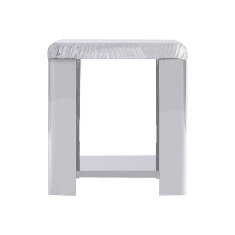 Bernhardt Aura Modern Center Table with Block Foot Design Accent Table - 22 W