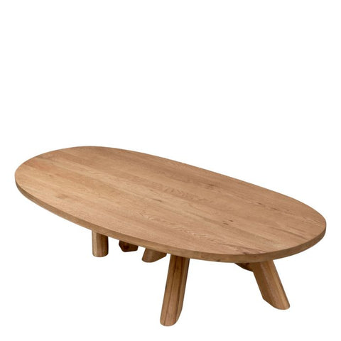 Timeless Minimalist Scandinavian Oval Coffee Table