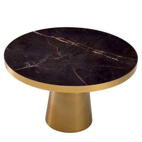 Eichholtz Timeless Minimalist Curved Marble Coffee Table