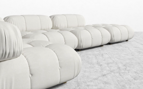 Belia Contemporary Modular Sectional with Armrests and Tufting