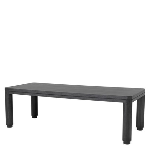 Eichholtz Timeless Minimalist Farm Dining Table in Charcoal