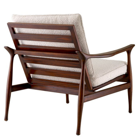 Artful Traditionalist Mid Century Club Accent Chair