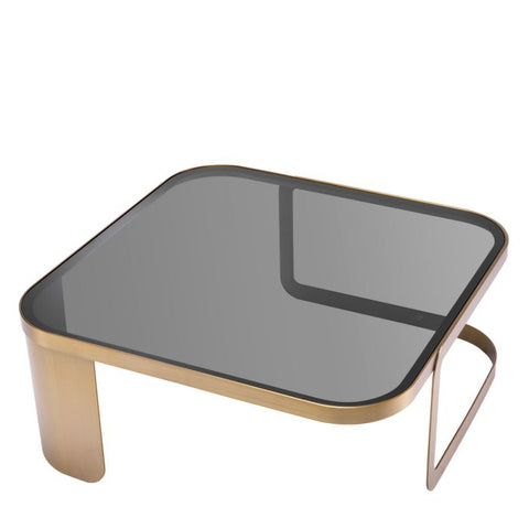 Eichholtz Timeless Minimalist Curved Modern Coffee Table