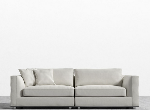 Milo Modern Modular Sofa with Loose Cushions and Armrests