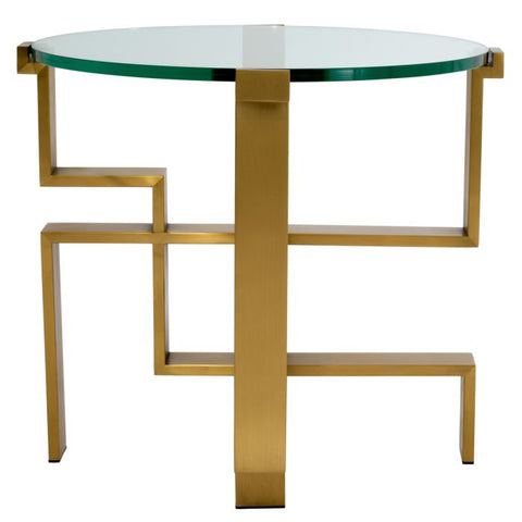 Eichholtz Space Saving Modern Round Glass Center Table