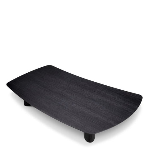 Eichholtz Timeless Minimalist Modern Curved Drum Coffee Table