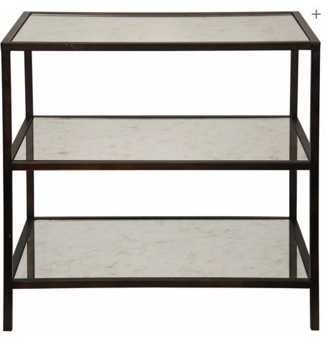 Minimalist Tiered Rectangle Center Table with Block Frame