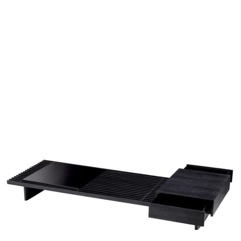 Timeless Minimalist Modern Rectangle Glass Wood Coffee Table