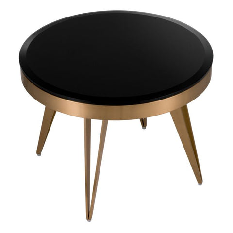 Eichholtz Space Saving Modern Beveled Round Center Table