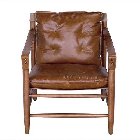 Artful Traditionalist Mid Century Club Armchair with Fixed Arms