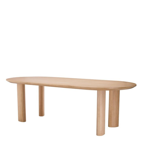 Eichholtz Timeless Minimalist Oval Dining Table Farm Style