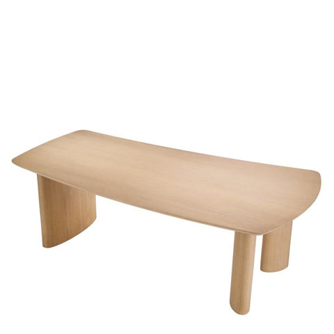 Eichholtz Timeless Minimalist Modern Curved Dining Table