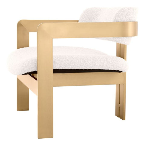 Timeless Minimalist Modern Boucle Upholstered Accent Chair