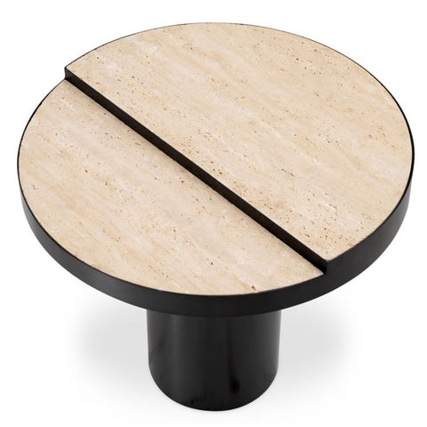 Eichholtz Timeless Minimalist Drum Center Table Modern Accent Table