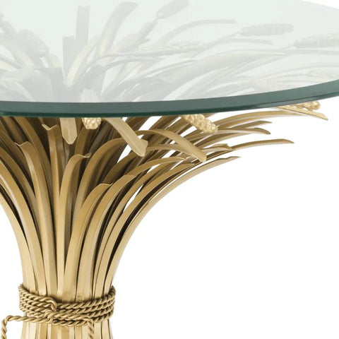Artful Traditionalist Deco Round Freeform Center Table