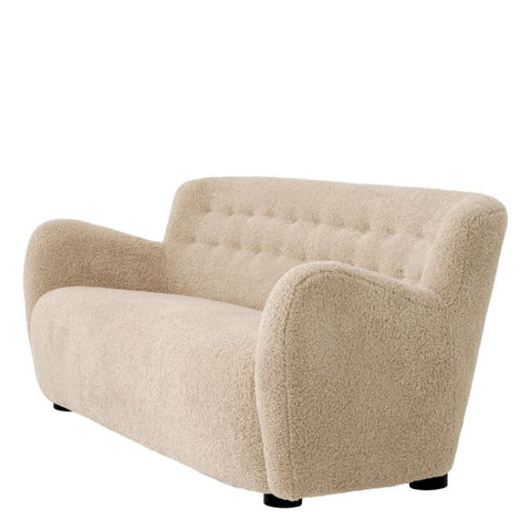 Bixby Contemporary Straight Sofa with Curved Armrests