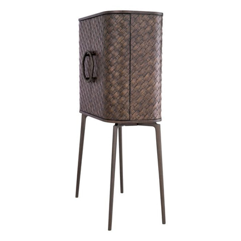 Nilsson Modern Accent Cabinet with Brass Pulls