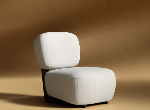 Toro Timeless Minimalist Modern Upholstered Slipper Lounge Chair