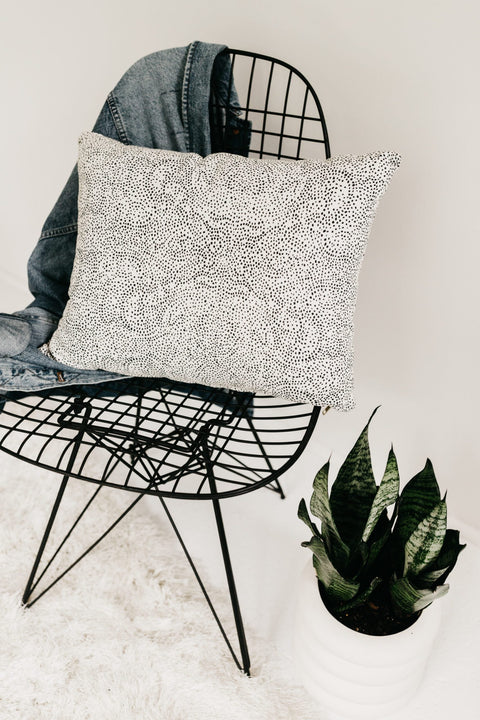 Minimalist Contemporary Graphic Accent Pillow with Zipper