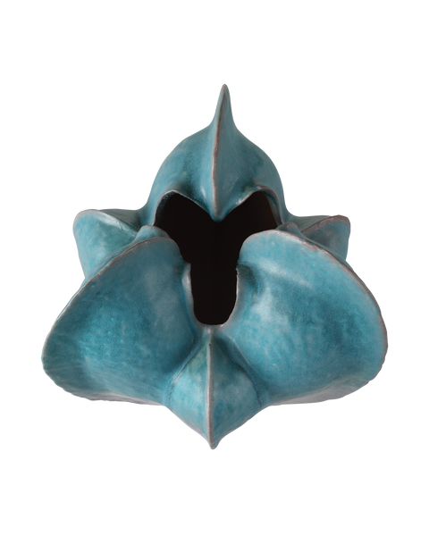 Decorating Essentials Asymmetrical Art Vase with Reactive Glaze