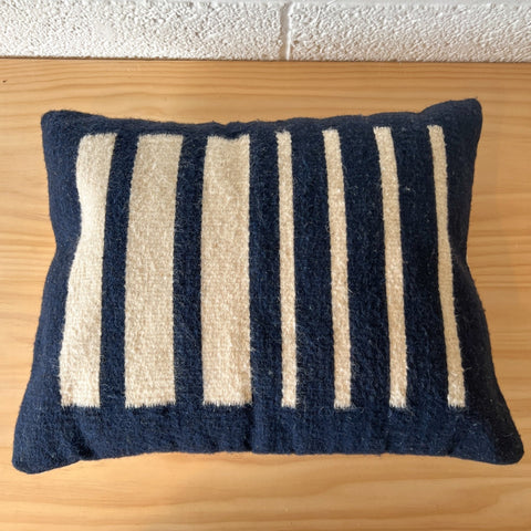 Monochromatic Scandinavian Handwoven Wool Rectangle Pillow Cover