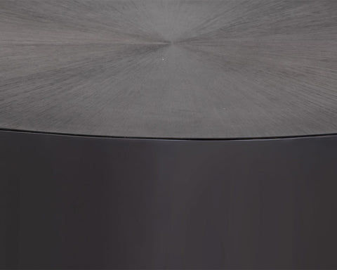 Sunpan Contemporary Round Drum Coffee Table