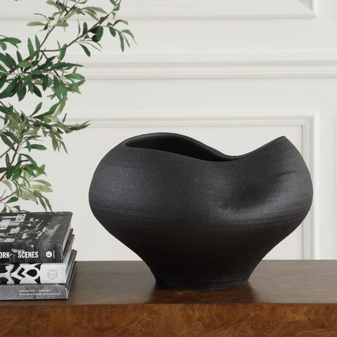 Decorating Essentials Modern Asymmetrical Ceramic Decorative Bowl