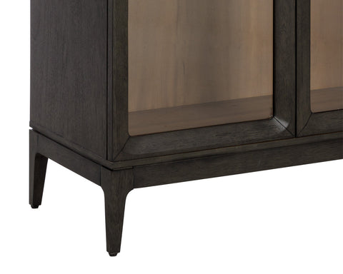 Cecilia Mid Century Display Cabinet with Matte Finish