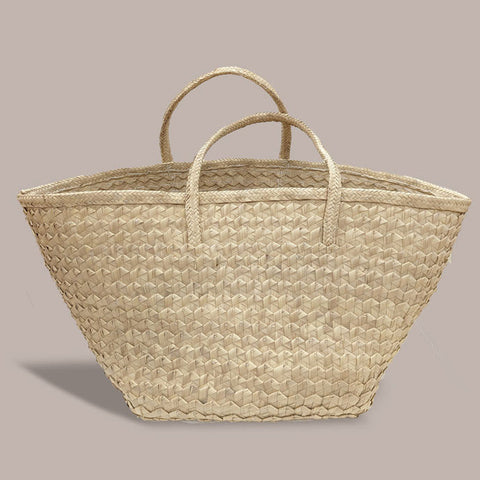Beach Geometric Handmade Basket Bag