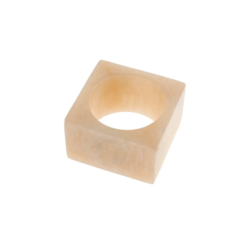 Resin Napkin Ring Silver set of 5