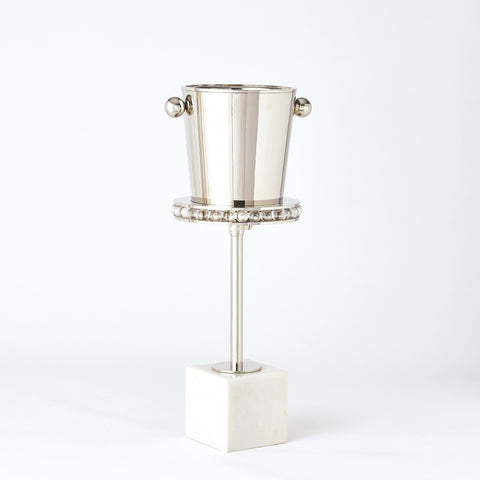 Contemporary Space Saving Round Drink Table with Adjustable Height