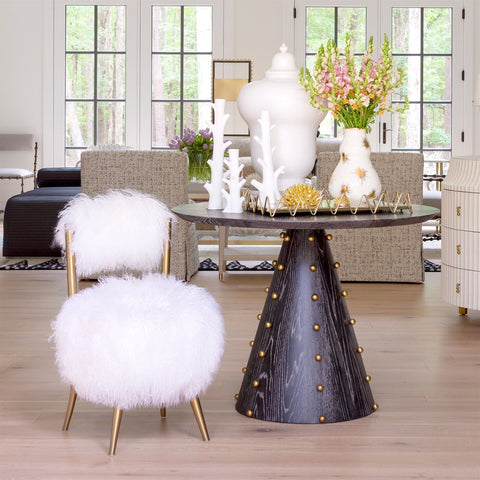 Timeless Minimalist Contemporary Accent Chair with Saber Legs