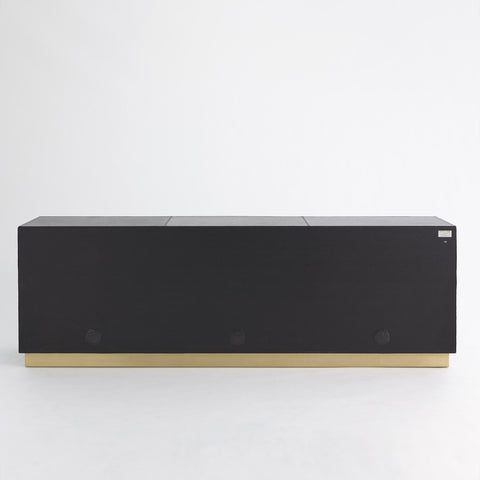 Modern Abstract Accent Cabinet in Matte Finish