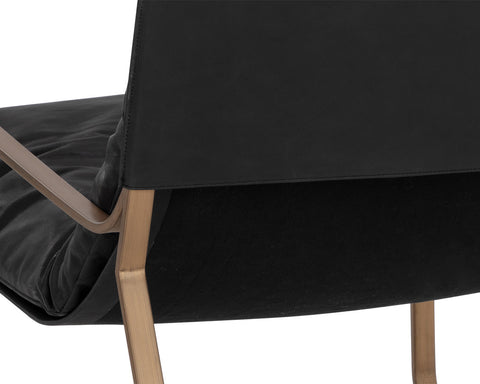 Timeless Minimalist Modern Cantilever Chair & a Half Lounge Chair