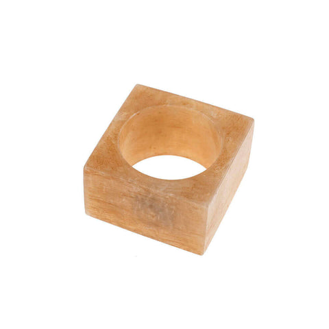 Resin Napkin Ring Amber set of 6