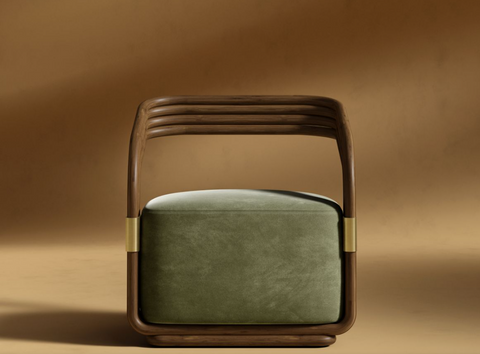 Curva Timeless Minimalist Modern Barrel Lounge Chair