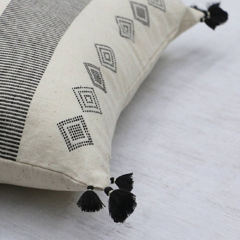 Artful Traditionalist Handwoven Bohemian Pillow Cover