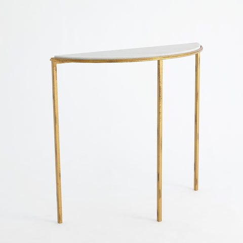 Global Views Timeless Minimalist Contemporary Semi-Circle Console