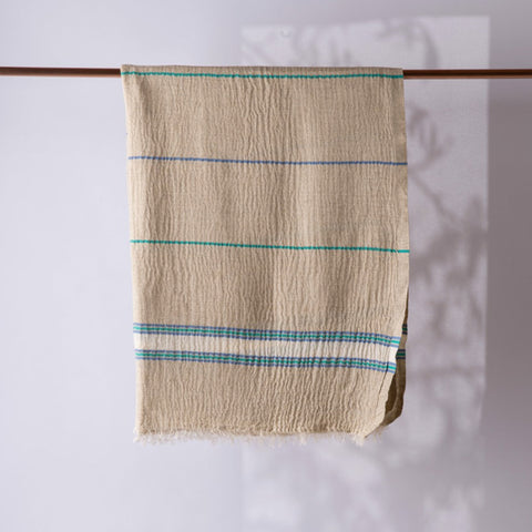 Hand loomed Muslin Linen Beach Towel